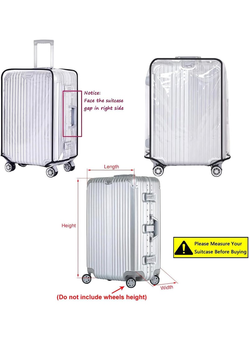 SYOSI Transparent Pvc Suitcase Cover 22 Inch Suitcase Cover Suitable For Wheeled Suitcases, No Need To Remove The Suitcase Cover (22inch) - Image 3